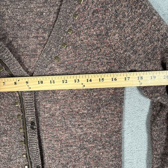 Bke Long Cardigan Sweater Women’s Size L Rust Brown Professor Academia Teacher - Picture 9 of 14